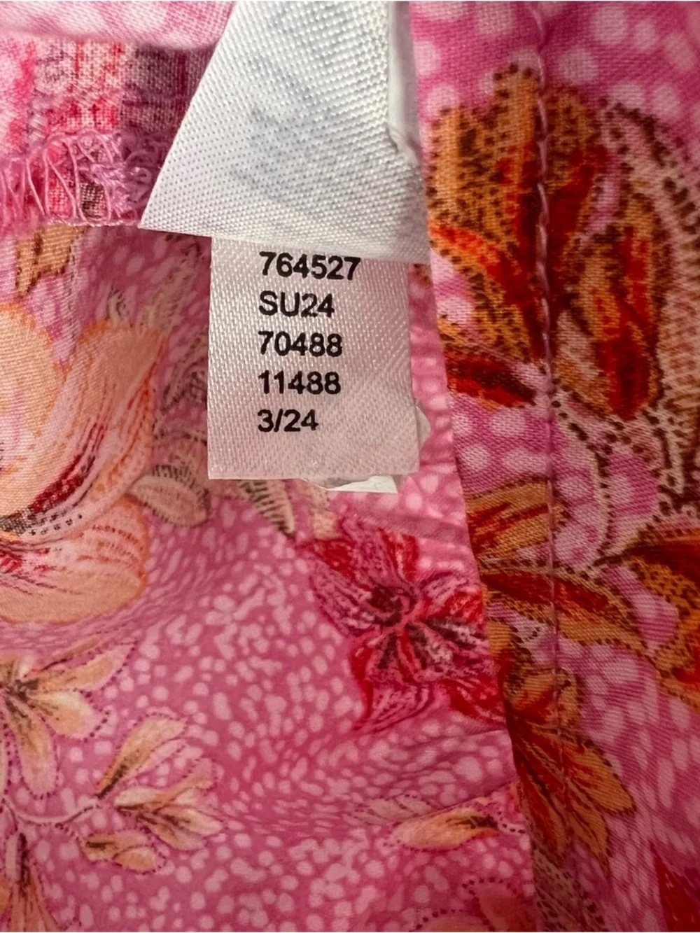 NWT LOFT Lily Gathered Waist Floral Puff Sleeve V-Neck Blouse Pink 2024 Size SP